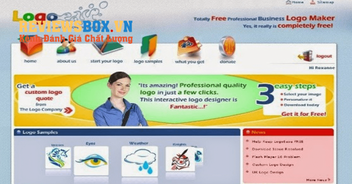 Trang Web Thiết Kế Logo Logoease