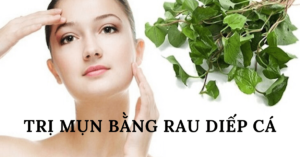 trị mụn bằng rau diếp cá