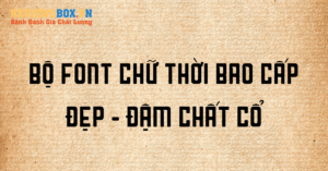font chữ thời bao cấp