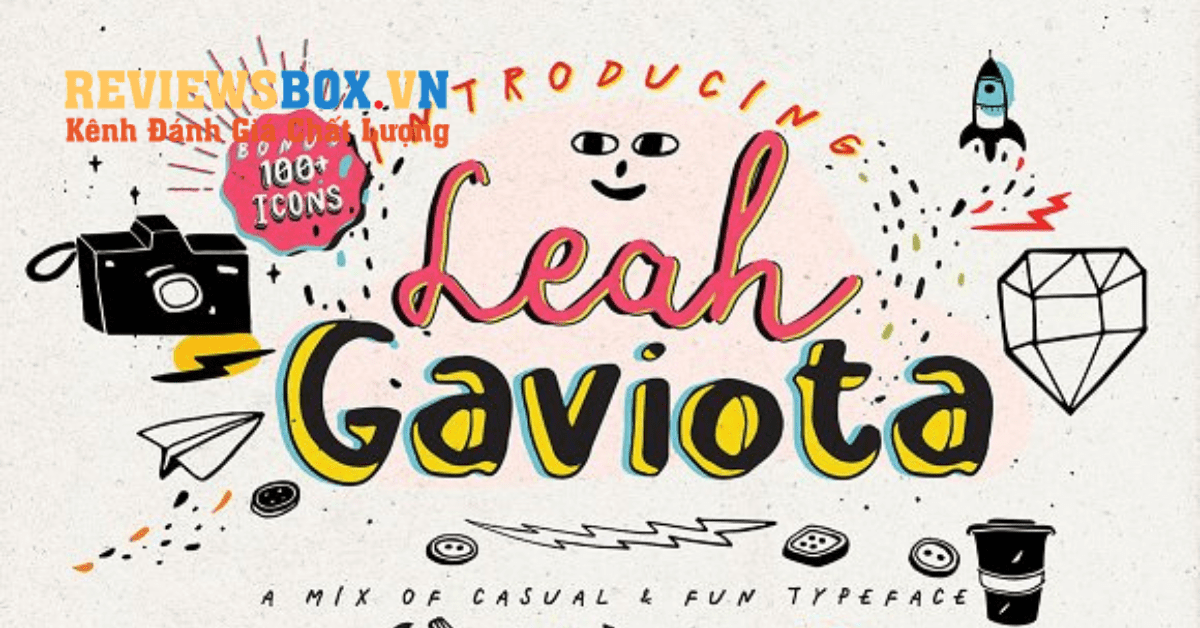Leah Gaviota Hand Lettered Font Chữ Viết Tay Đẹp